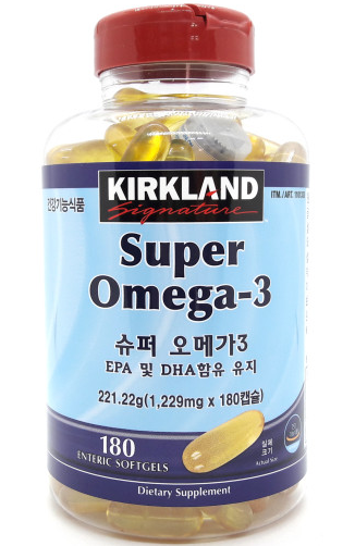 커클랜드 시그니춰 슈퍼 오메가3/1229mg x 180정 정제어유 캡슐