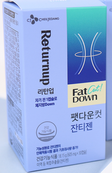 CJ리턴업팻다운컷잔티젠605mg x 30캡슐x 3