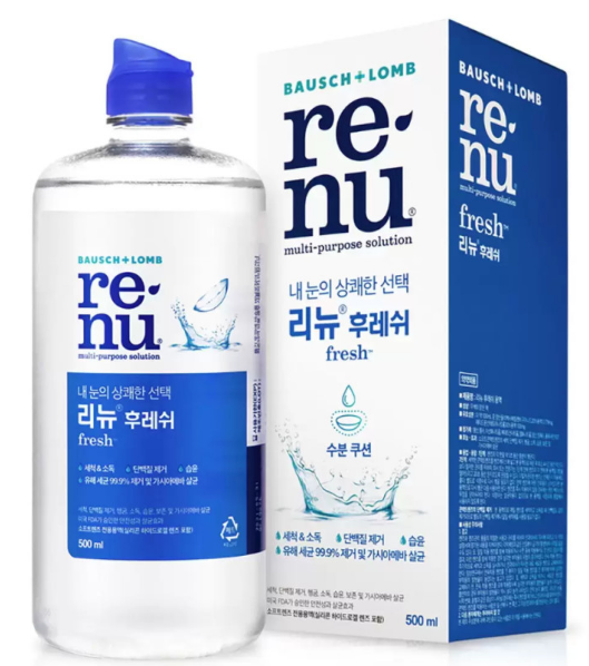 바슈롬 리뉴 후레쉬용액 500ml x 4
