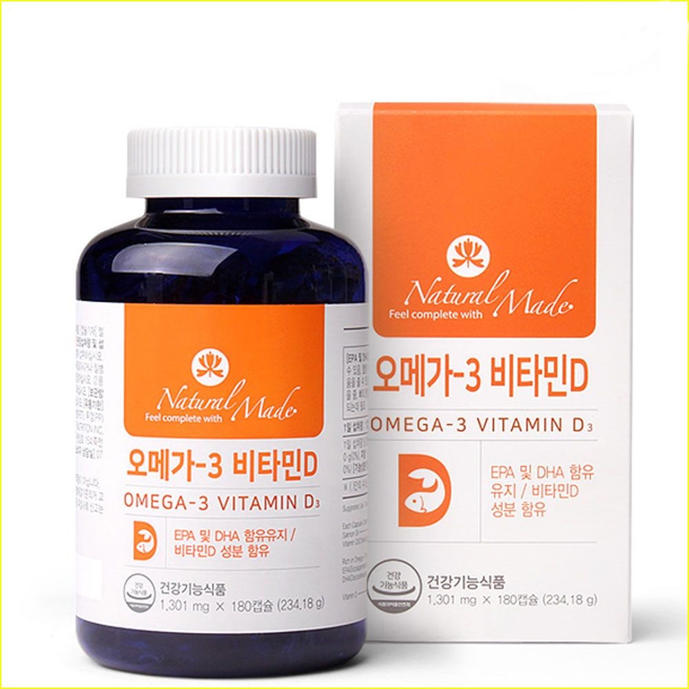 뼈건강 오메가3 비타민D 6개월분