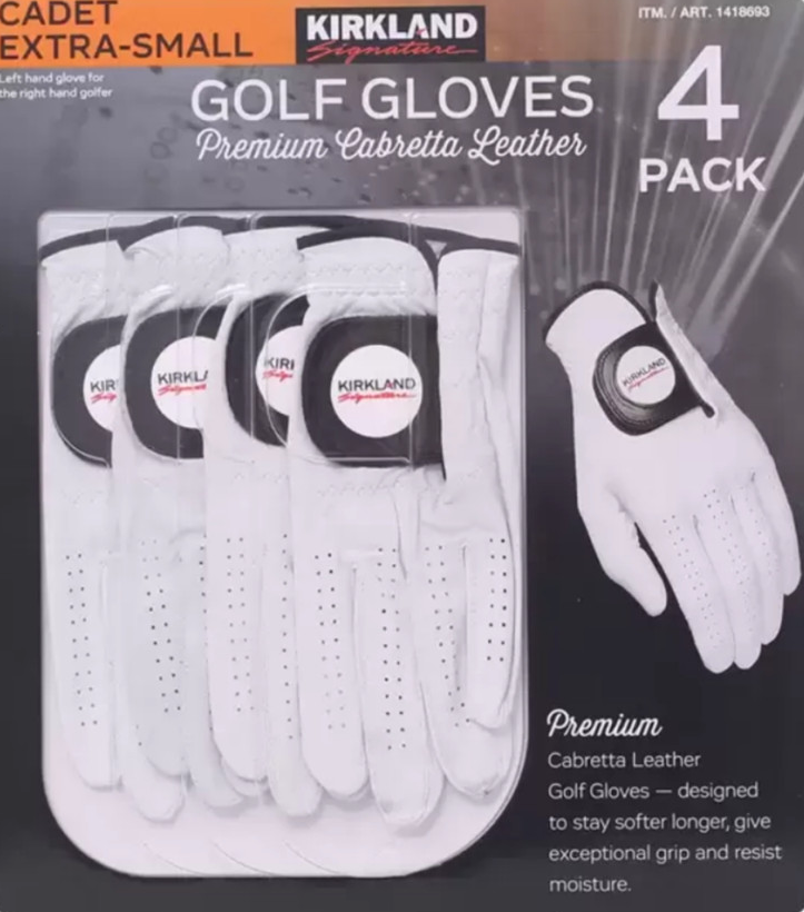 커클랜드 시그니춰 남성용 골프장갑 4개